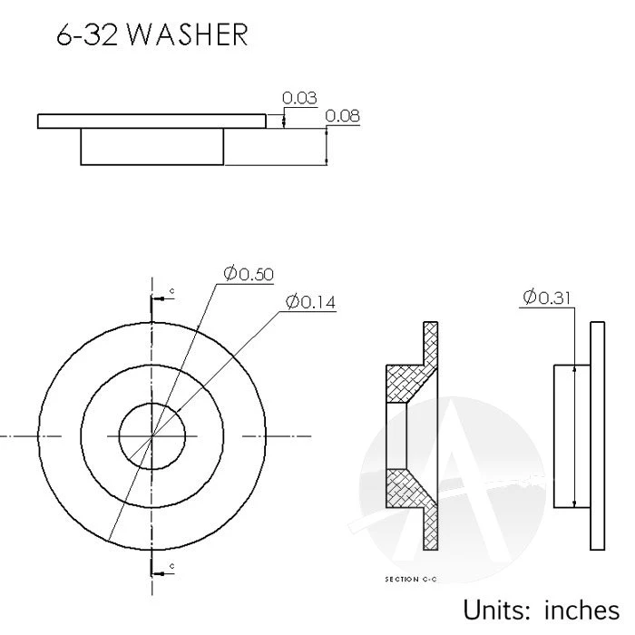6-32 Vindicoat Aluminum Fastener Inserts 6 6-32 Vindicoat Aluminum Fastener Inserts - Image 4