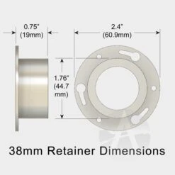 38mm Flat Bottom Rocket Retainer -Estes || Quest || DYNASTAR Sales c4d252ced689f7149d15fbd67820f101.image .700x700